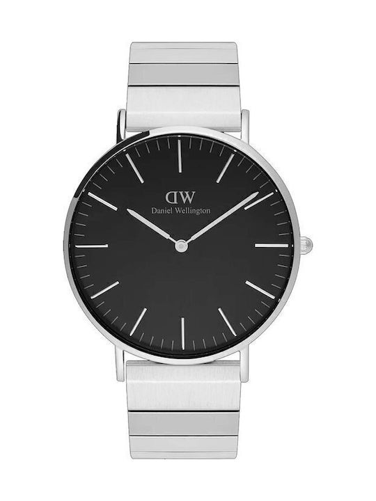 Daniel Wellington Piano Ρολόι Μπαταρίας με Μεταλλικό Μπρασελέ