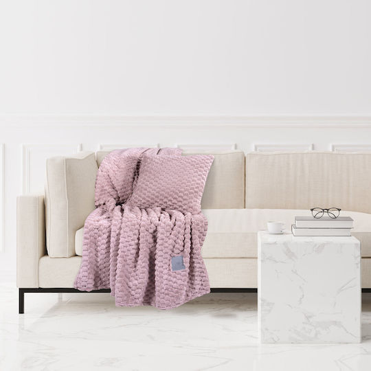 Greenwich Polo Club 3474 Fleece Sofa Blanket 130x170cm Nude