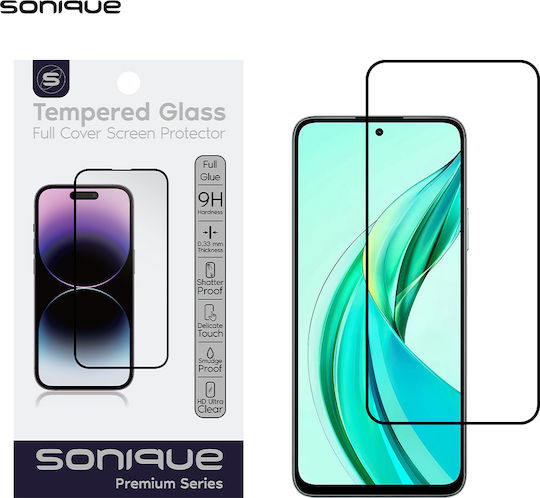 Hardy Glas Sonique Premium Serie HD Vollabdeckung 9H Honor 90 Smart 5G Schwarz