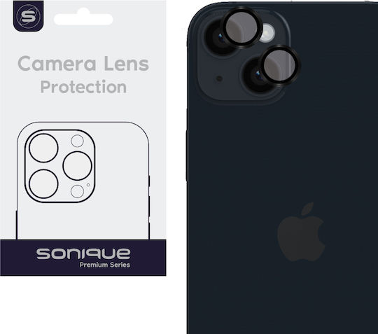 Sonique Προστασία Κάμερας Tempered Glass Μαύρο για το iPhone 14, iPhone 14 Plus