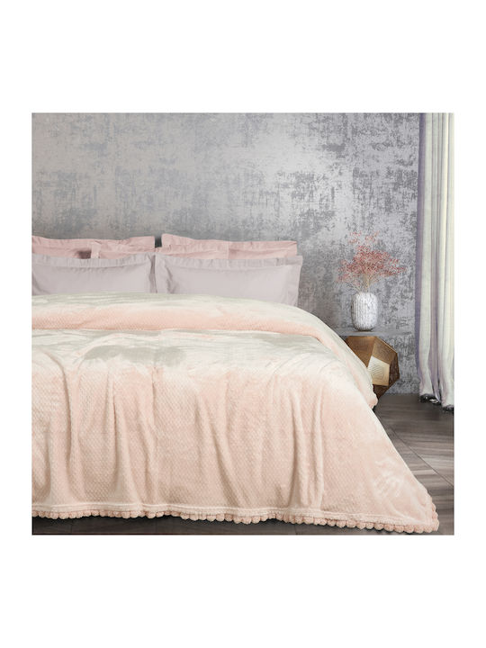 Das Home 1185 Fleece Decke Einzeln 160x200cm Rosa