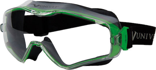 Univet 6X3 Safety Glasses for Protection with Transparent Lenses Clear Ultra 1pcs