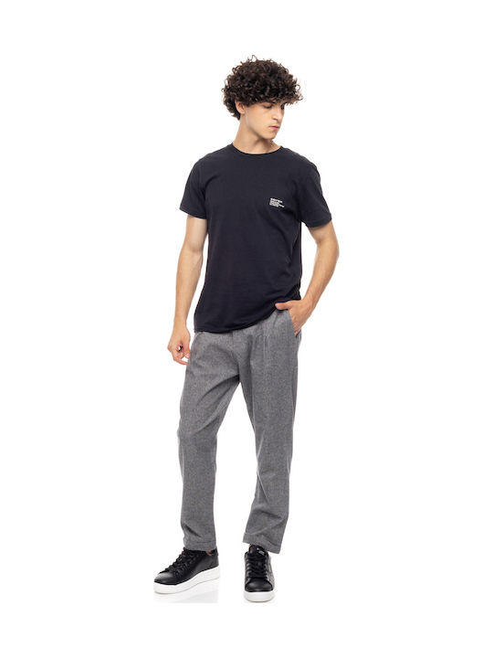Men's Elastic Jeans Pants with Relaxed Fit Grey