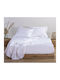 Nef-Nef Homeware Elements Σεντόνι Υπέρδιπλο 240x270εκ. 24 White