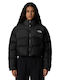 Късо Дамско Puffer Якето За Зима Tnf Черно/Асфалт