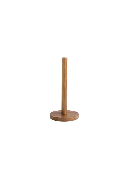 Andrea House Βάση για Χαρτί Κουζίνας Ξύλινη Μπεζ 15.5x15.5x32cm CC24012