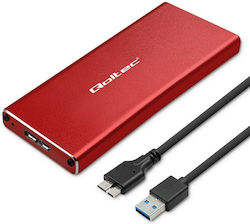 Qoltec Θήκη για Σκληρό Δίσκο M.2 SATA III με σύνδεση USB 3.0 σε χρώμα Qoltec Θήκη για Σκληρό Δίσκο M.2 SATA III με σύνδεση USB 3.0 σε χρώμα