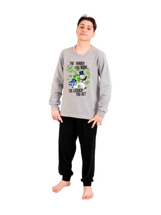 Nina Club Pijama pentru copii De iarnă Gri