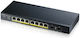 Zyxel GS1900-10HP Managed L2 PoE+ Switch with 8 Gigabit (1Gbps) Ethernet Ports and 2 SFP Ports