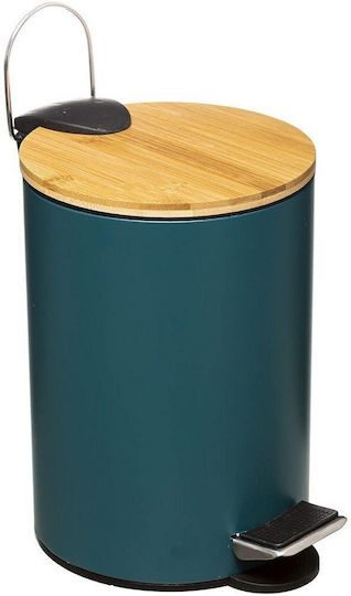 5Five Metallic Bathroom Basket 3lt Green