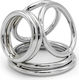 Naughty Toys Chrome Triple Penisring