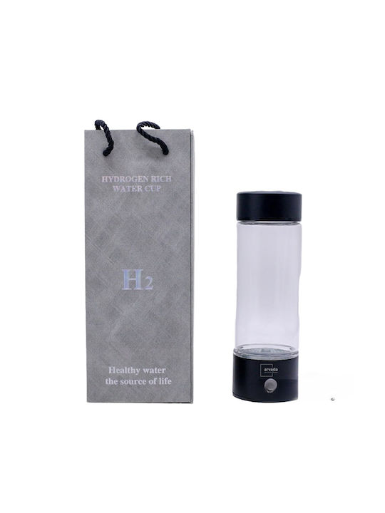 Blossom Sticla de apa cu Filtru 420ml Negru