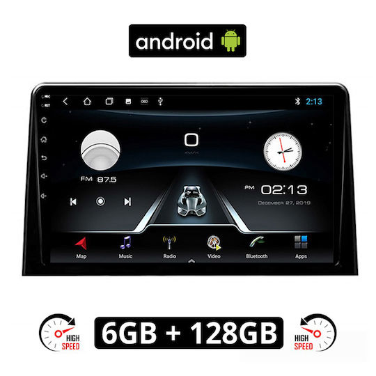 Auto-Audiosystem für Peugeot Rifter 2017 (Bluetooth/USB/AUX/WiFi/GPS/Apple-Carplay/Android-Auto) mit Touchscreen 10"