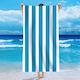Strip Cotton Light Blue 140x70cm