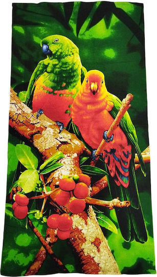 Beach Towel 70x150 Parrots