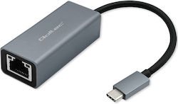 Qoltec Usb-c To Rj45 Ethernet Adapter 1000mbps Aluminum Case Qoltec Usb-c To Rj45 Ethernet Adapter 1000mbps Aluminum Case