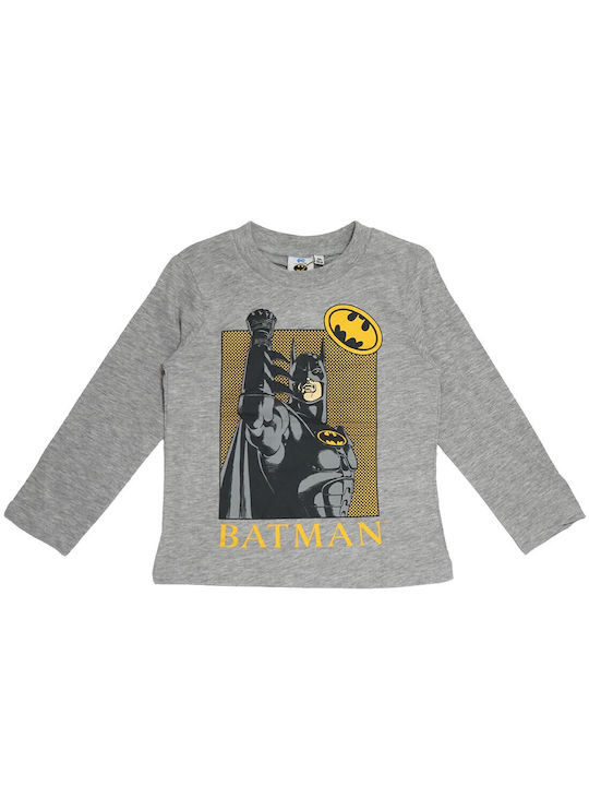 Superheroes Children's Blouse Long Sleeve grey