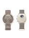 Swatch Moonswatch Mission Мъжки Часовник На Батерия С Кафява Керамична Гривна