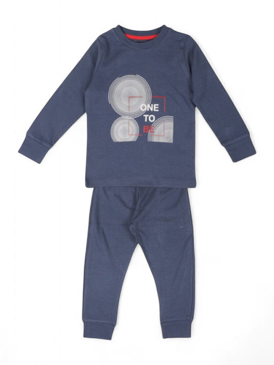Biorganic Kids' Pajamas Winter Dark Blue