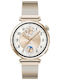 Huawei Watch GT 5 41mm Αδιάβροχο με Παλμογράφο (Gold Milanese Strap)