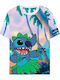 Difuzed Disney Stitch Hula T-shirt Multicolour Cotton