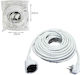 Star Extension Cable Cord 20m White