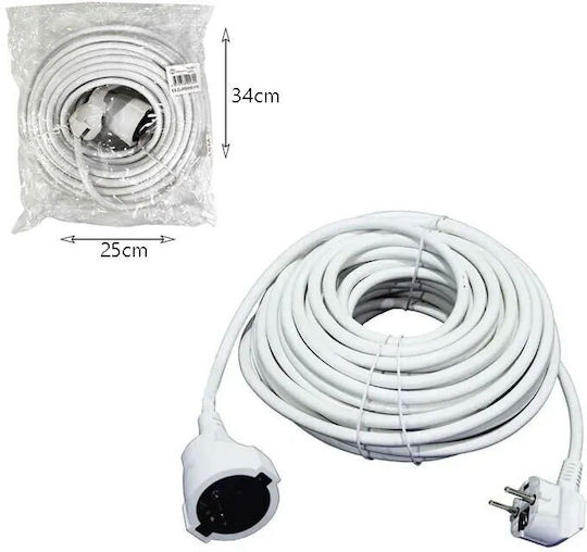 Star Extension Cable Cord 20m White
