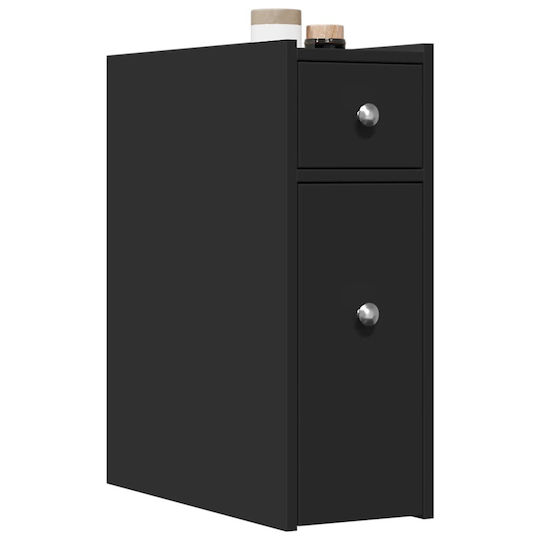 vidaXL Bathroom Cabinet L21.5xW50xH60cm Black