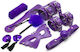 Naughty Toys BDSM Kit in Lila Farbe 8Stück