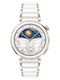 Huawei Watch GT 5 Pro Keramik 42mm Wasserdicht mit Pulsmesser (Ceramic White)
