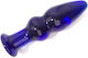 Naughty Toys Glassy Anal Plug Blue 11cm