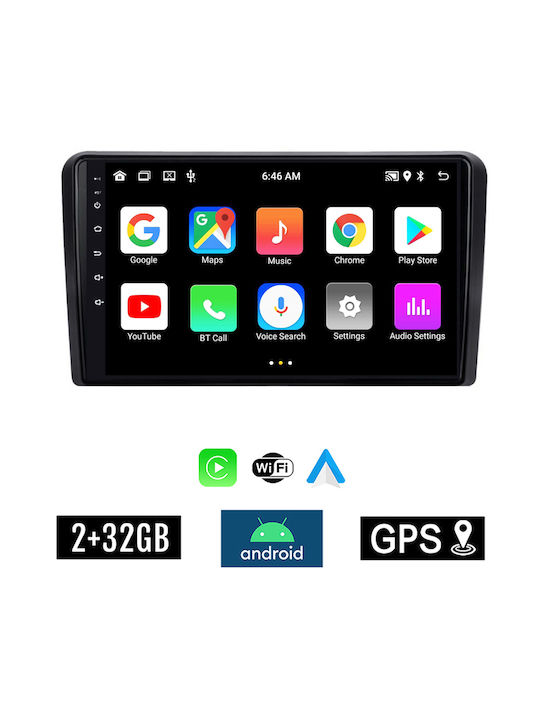 Kirosiwa Car Audio System for Ford Tourneo Courier 2014 (Bluetooth/USB/AUX/WiFi/GPS/Apple-Carplay/Android-Auto) with Touch Screen 9"