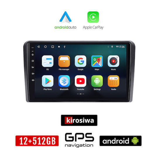 Kirosiwa Car Audio System for Ford Tourneo Courier 2014 (Bluetooth/USB/AUX/WiFi/GPS/Apple-Carplay/Android-Auto) with Touch Screen 9"