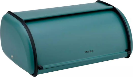 KING Hoff Bread Box with Lid Inox Gray 36x24cm