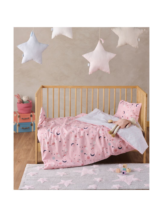 Kentia Baby Bettbezug Set mit Kissenbezug Laluna Fluorescent 100x140cm.