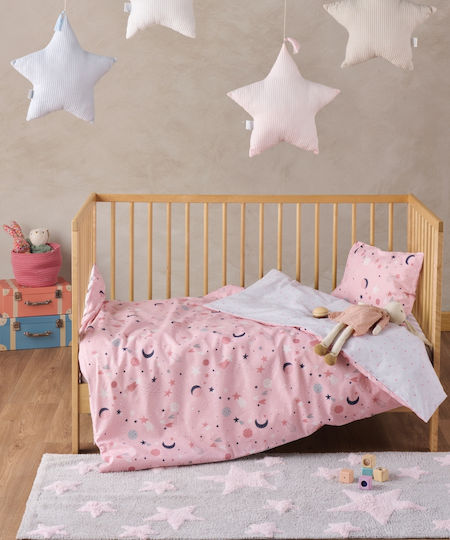Kentia Baby Bettbezug Set mit Kissenbezug Laluna Fluorescent 100x140cm.