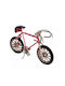 Pink Metal Bicycle Miniature 15cm