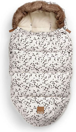 Elodie Details Dalmatian Dots Universal Waterproof Stroller Footmuff 97x52cm Ecru