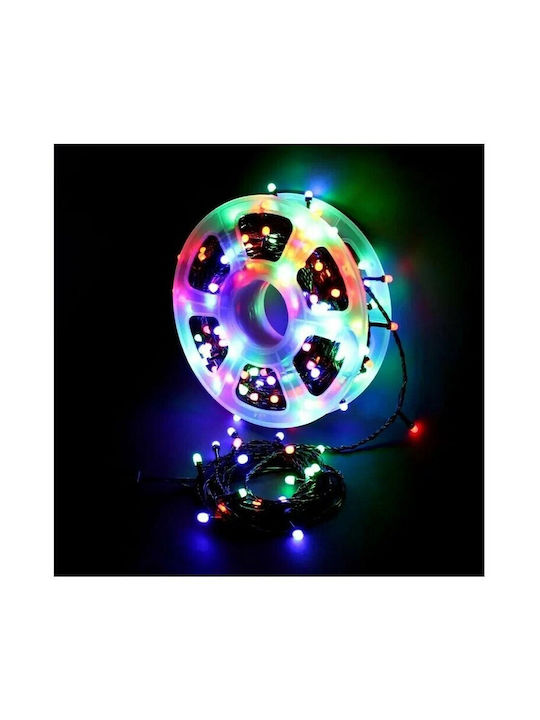 LED Weihnachtsbeleuchtung 50m RGB in Zeichenfolge