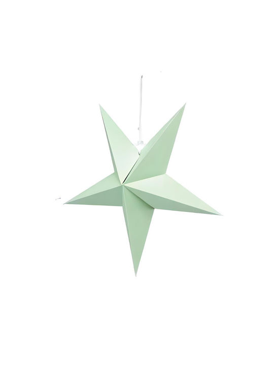 Christmas Hanging Foldable Star Light Green 60cm 157.001.0041.22