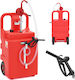 Portable Fuel Tank Manual Pump On Wheels 20 L Min 120 L