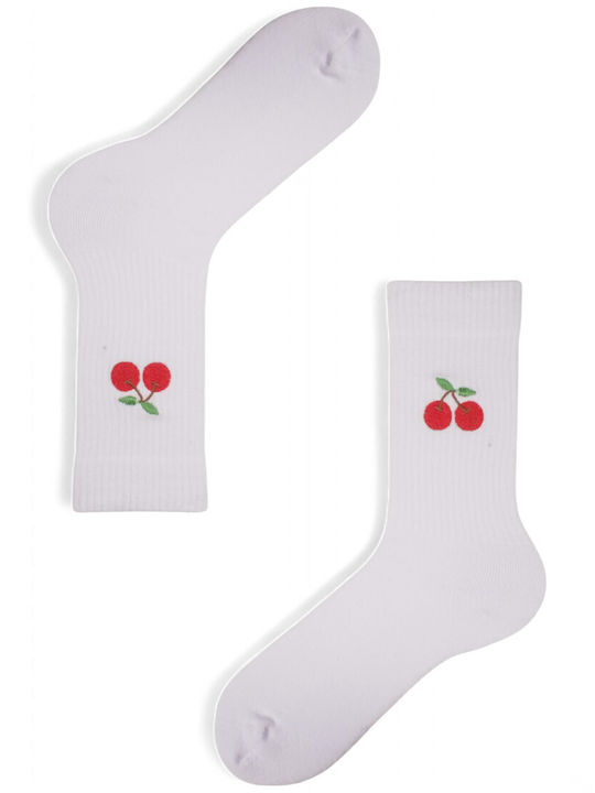Soma Socks Γυναικείες Μονόχρωμες Κάλτσες Λευκο