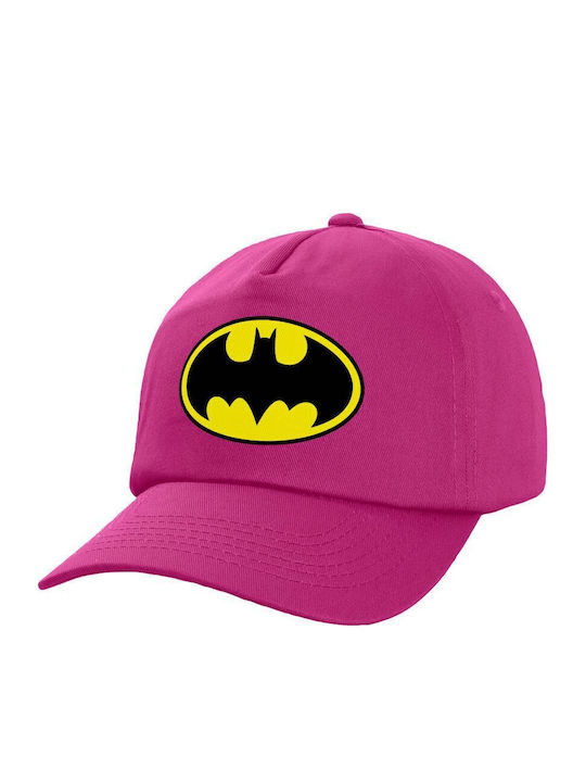 Koupakoupa Kids' Hat Jockey Fabric Batman Fuchsia