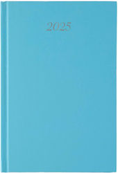 Linardatos Classic Daily Agenda 2025 Light Blue 17x24cm