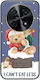Xmas Bear I Can't Eat Less Huawei Nova 12i Black TPU Black Silicone