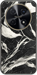 Cracked Marble Black White Huawei Nova 12i Black Tpu Μαύρη Σιλικόνη Cracked Marble Black White Huawei Nova 12i Black Tpu Μαύρη Σιλικόνη