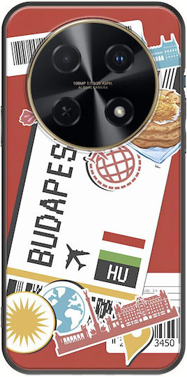 Ticket To Budapest Huawei Nova 12i Schwarzes TPU Schwarzes Silikon