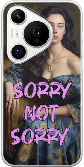 Vintage Lady Sorry Not Sorry Huawei Pura 70 Pro Flexible Tpu Διάφανη Σιλικόνη