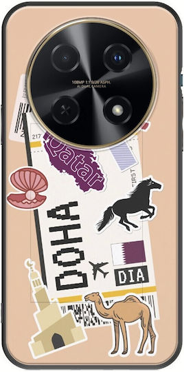 Ticket To Doha Huawei Nova 12i Schwarz TPU Schwarzes Silikon