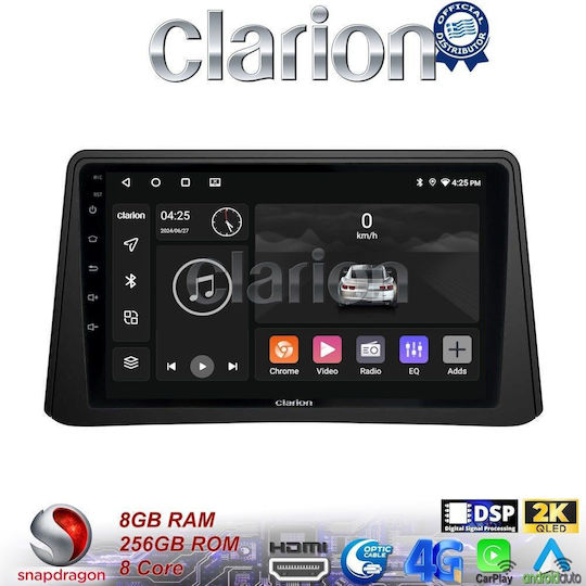 Clarion Car Audio System for Opel Mokka 2012 > 2015 (Bluetooth/USB/WiFi/GPS/Apple-Carplay/Android-Auto) with Touch Screen 9"